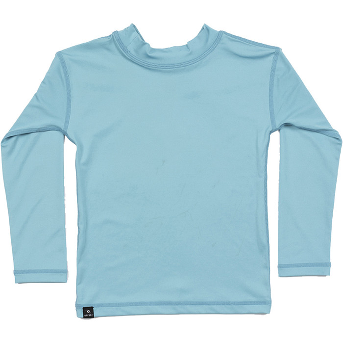 2022 Rip Curl Grom Boys Corp Long Sleeve UV Rash Vest WLY3CO - Blue